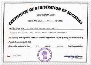Registration Certificate: Ram Lila Welfare Committee